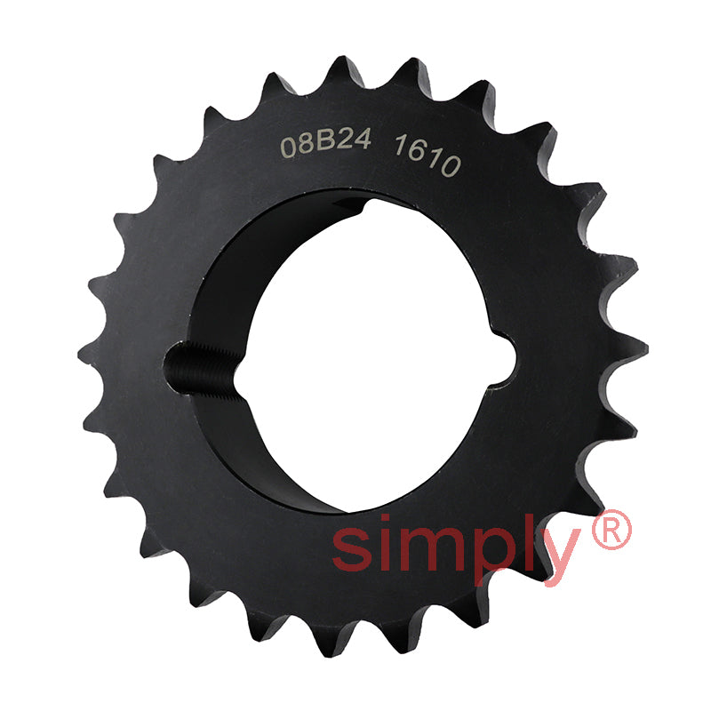 24 Tooth 08B Simplex Sprocket Tapered Locking Bush Type for 1/2 inch Pitch Chain (Bush not Incl.)