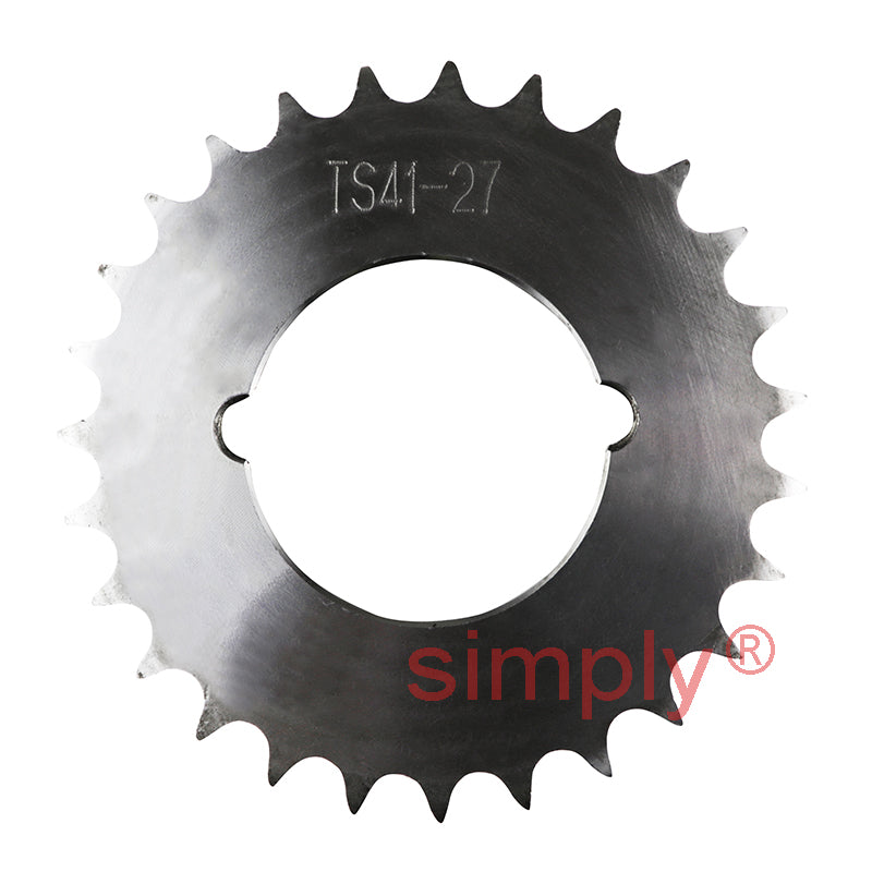 27 Tooth 08B Simplex Sprocket Tapered Locking Bush Type for 1/2 inch Pitch Chain (Bush not Incl.)
