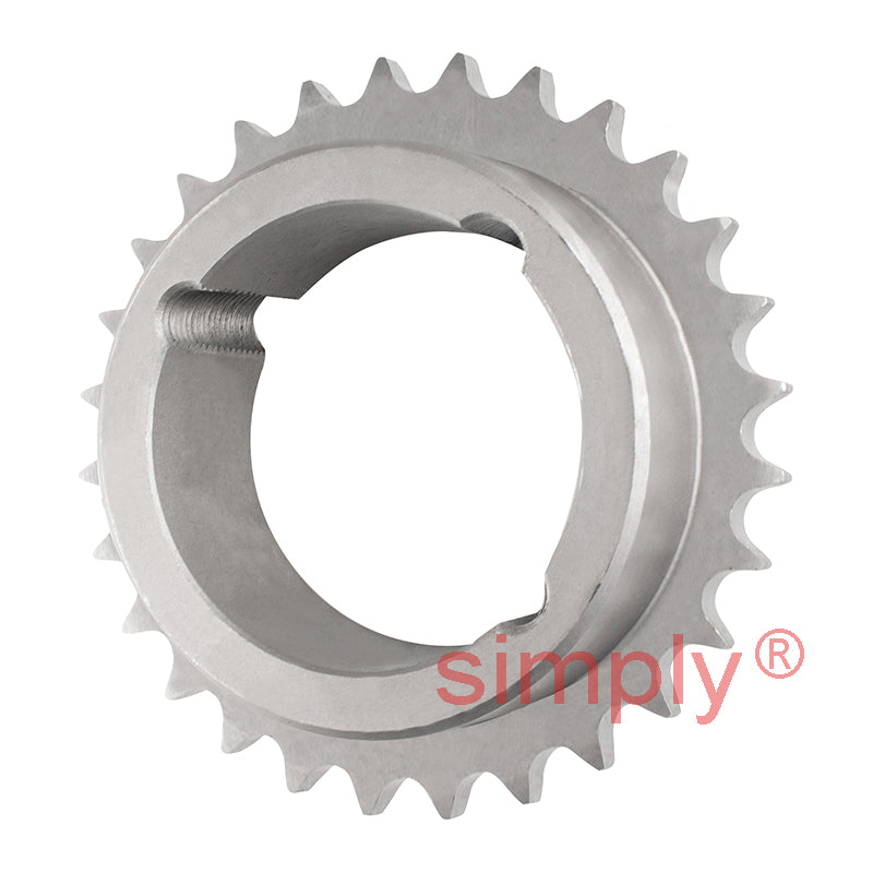 28 Tooth 08B Simplex Sprocket Tapered Locking Bush Type for 1/2 inch Pitch Chain (Bush not Incl.)