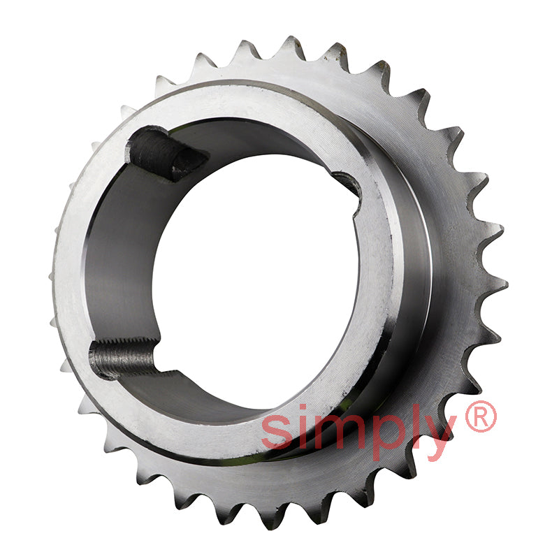 30 Tooth 08B Simplex Sprocket Tapered Locking Bush Type for 1/2 inch Pitch Chain (Bush not Incl.)