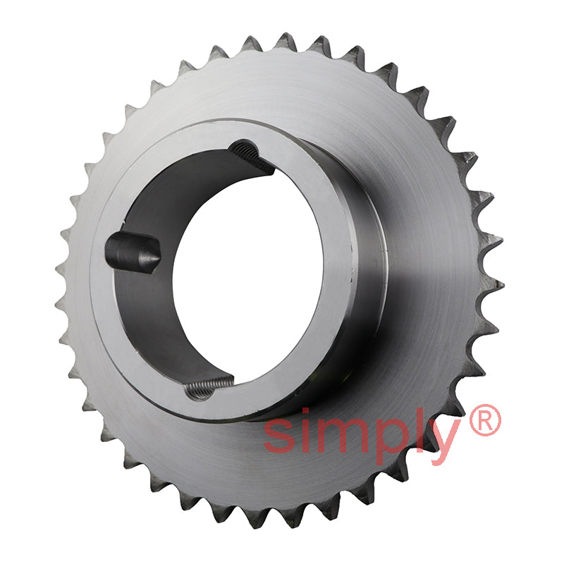 38 Tooth 08B Simplex Sprocket Tapered Locking Bush Type for 1/2 inch Pitch Chain (Bush not Incl.)