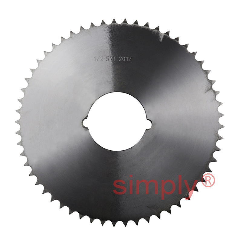 57 Tooth 08B Simplex Sprocket Tapered Locking Bush Type for 1/2 inch Pitch Chain (Bush not Incl.)
