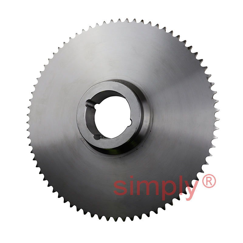 76 Tooth 08B Simplex Sprocket Tapered Locking Bush Type for 1/2 inch Pitch Chain (Bush not Incl.)