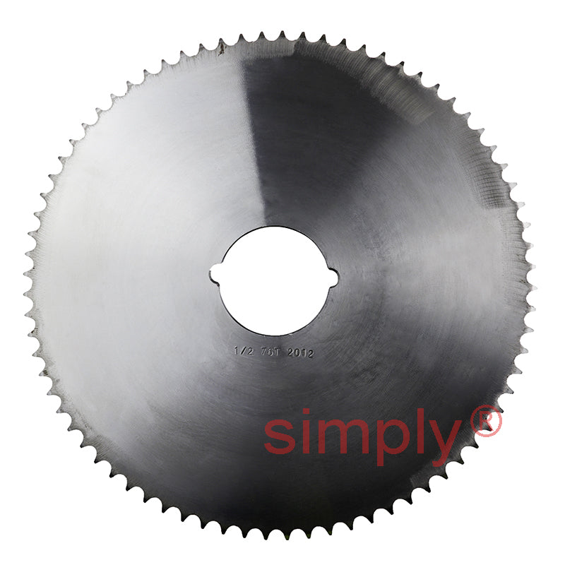 76 Tooth 08B Simplex Sprocket Tapered Locking Bush Type for 1/2 inch Pitch Chain (Bush not Incl.)