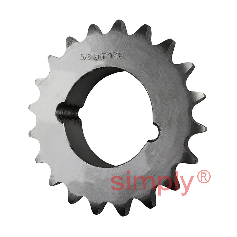 20 Tooth 10B Simplex Sprocket Tapered Locking Bush Type for 5/8 inch Pitch Chain (Bush not Incl.)