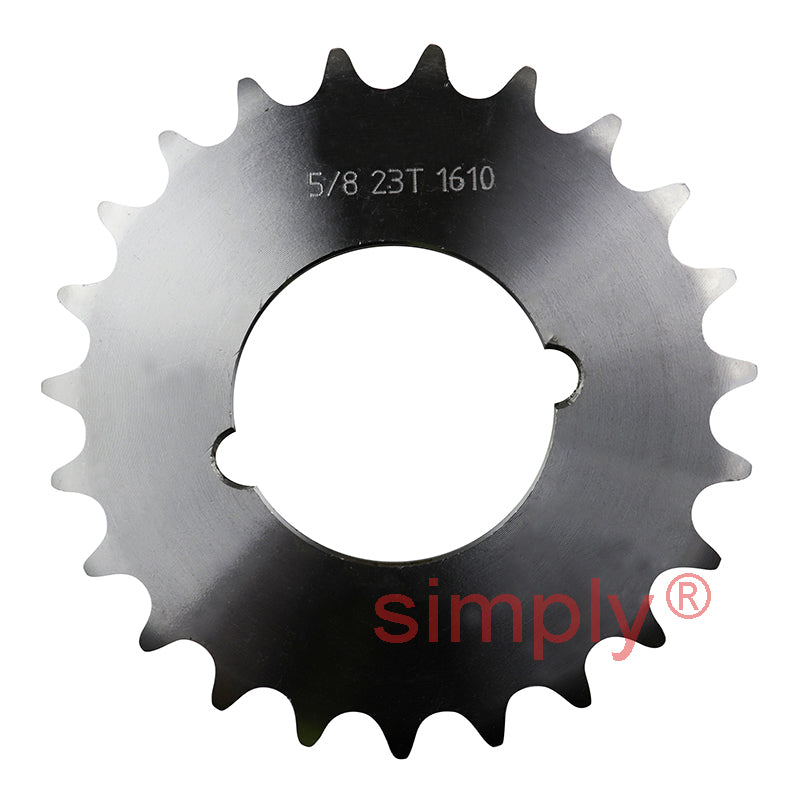 23 Tooth 10B Simplex Sprocket Tapered Locking Bush Type for 5/8 inch Pitch Chain (Bush not Incl.)