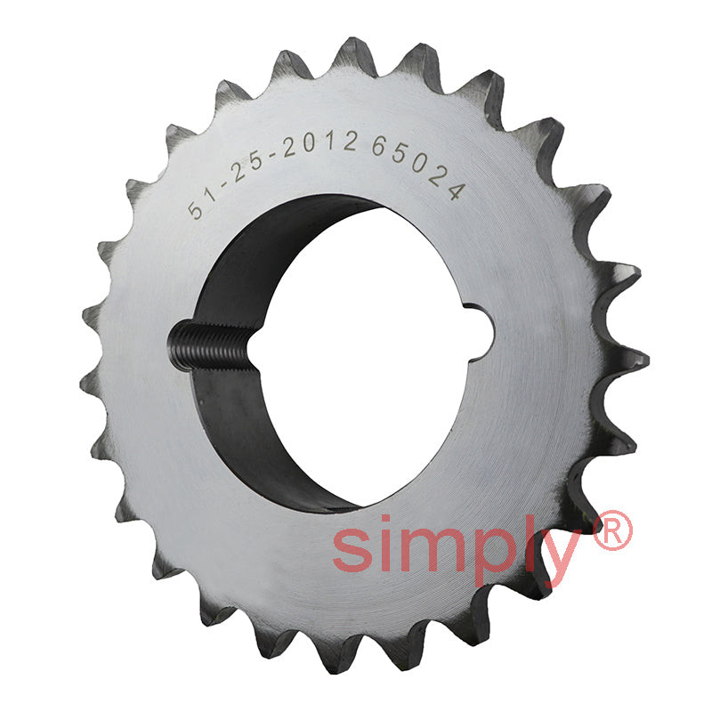 25 Tooth 10B Simplex Sprocket Tapered Locking Bush Type for 5/8 inch Pitch Chain (Bush not Incl.)