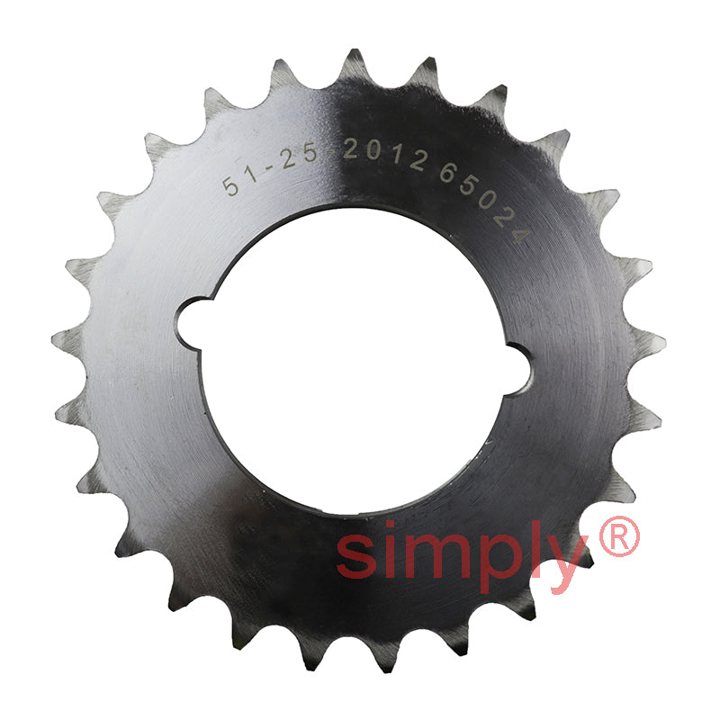 25 Tooth 10B Simplex Sprocket Tapered Locking Bush Type for 5/8 inch Pitch Chain (Bush not Incl.)