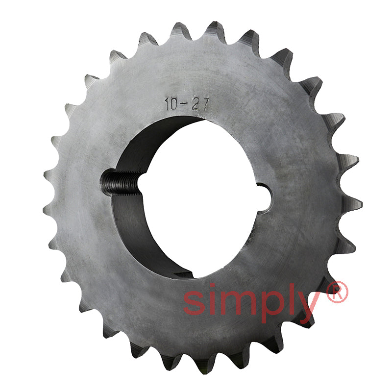 27 Tooth 10B Simplex Sprocket Tapered Locking Bush Type for 5/8 inch Pitch Chain (Bush not Incl.)