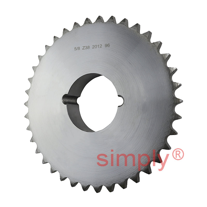 38 Tooth 10B Simplex Sprocket Tapered Locking Bush Type for 5/8 inch Pitch Chain (Bush not Incl.)