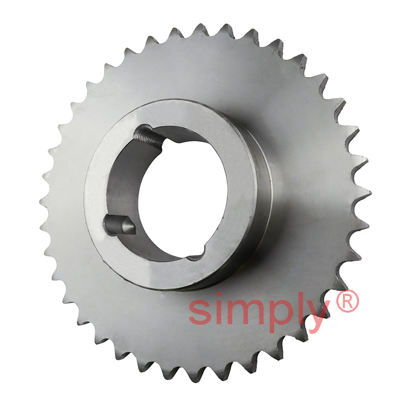 38 Tooth 10B Simplex Sprocket Tapered Locking Bush Type for 5/8 inch Pitch Chain (Bush not Incl.)