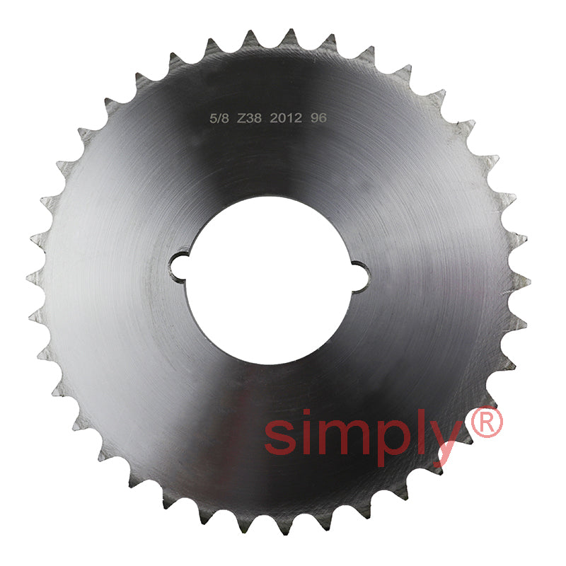 38 Tooth 10B Simplex Sprocket Tapered Locking Bush Type for 5/8 inch Pitch Chain (Bush not Incl.)