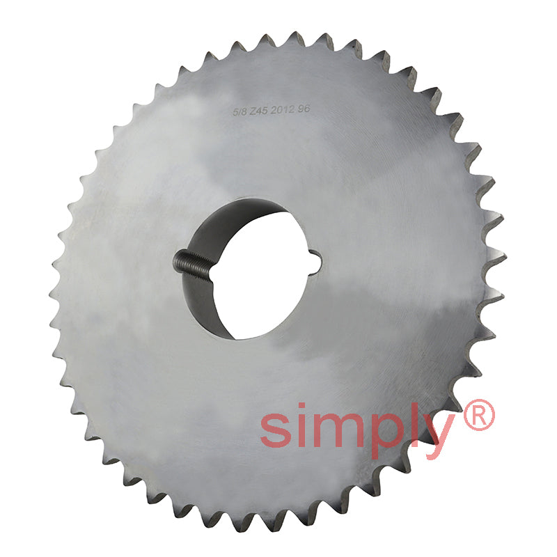 45 Tooth 10B Simplex Sprocket Tapered Locking Bush Type for 5/8 inch Pitch Chain (Bush not Incl.)
