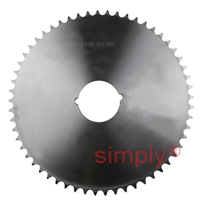 57 Tooth 10B Simplex Sprocket Tapered Locking Bush Type for 5/8 inch Pitch Chain (Bush not Incl.)