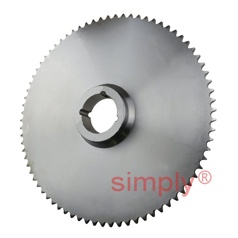 76 Tooth 10B Simplex Sprocket Tapered Locking Bush Type for 5/8 inch Pitch Chain (Bush not Incl.)