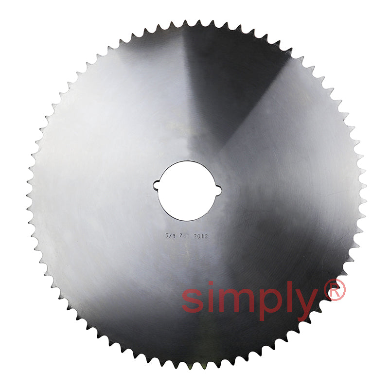76 Tooth 10B Simplex Sprocket Tapered Locking Bush Type for 5/8 inch Pitch Chain (Bush not Incl.)