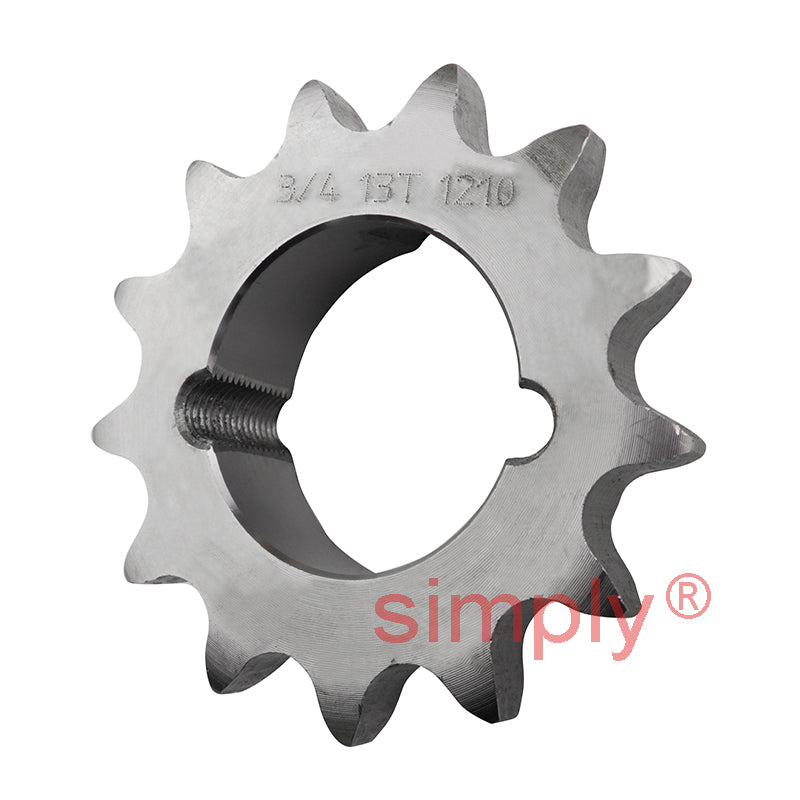 13 Tooth 12B Simplex Sprocket Tapered Locking Bush Type for 3/4 inch Pitch Chain (Bush not Incl.)