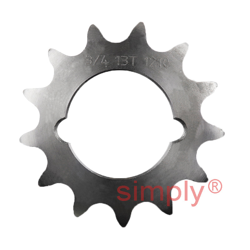 13 Tooth 12B Simplex Sprocket Tapered Locking Bush Type for 3/4 inch Pitch Chain (Bush not Incl.)