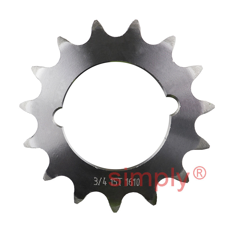 15 Tooth 12B Simplex Sprocket Tapered Locking Bush Type for 3/4 inch Pitch Chain (Bush not Incl.)