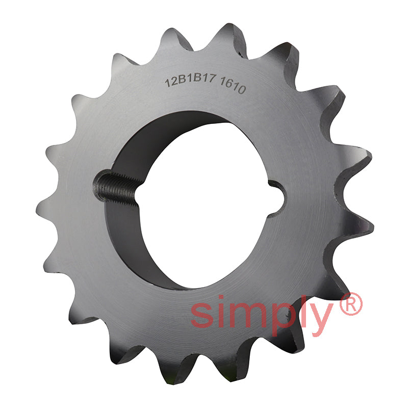 17 Tooth 12B Simplex Sprocket Tapered Locking Bush Type for 3/4 inch Pitch Chain (Bush not Incl.)