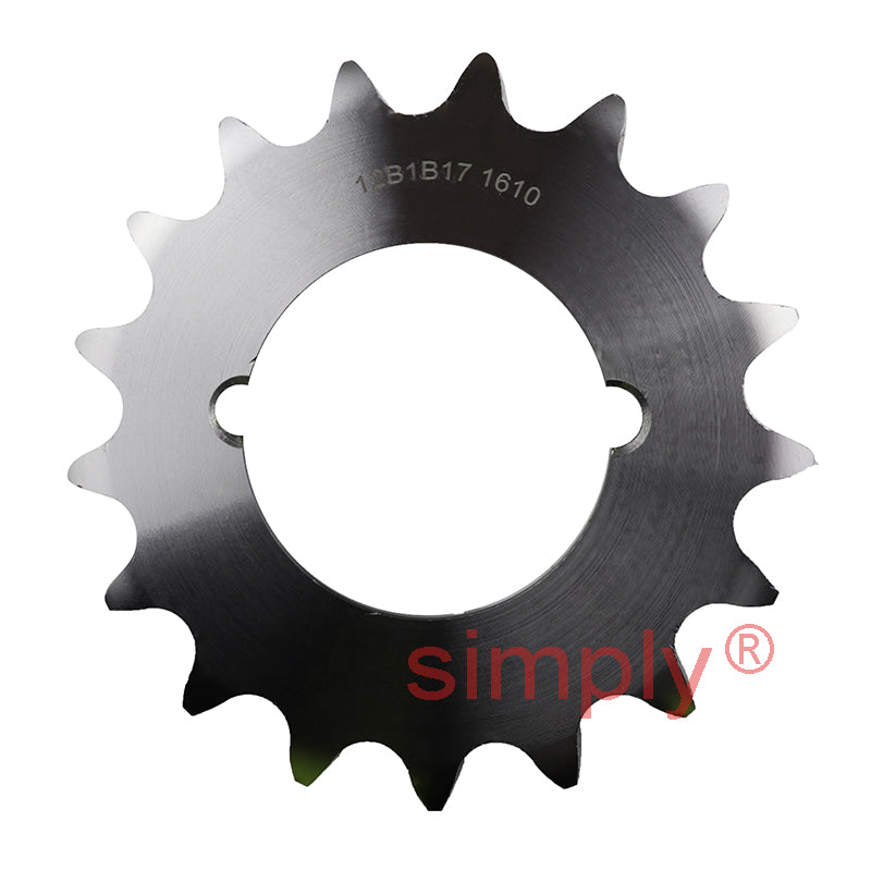 17 Tooth 12B Simplex Sprocket Tapered Locking Bush Type for 3/4 inch Pitch Chain (Bush not Incl.)