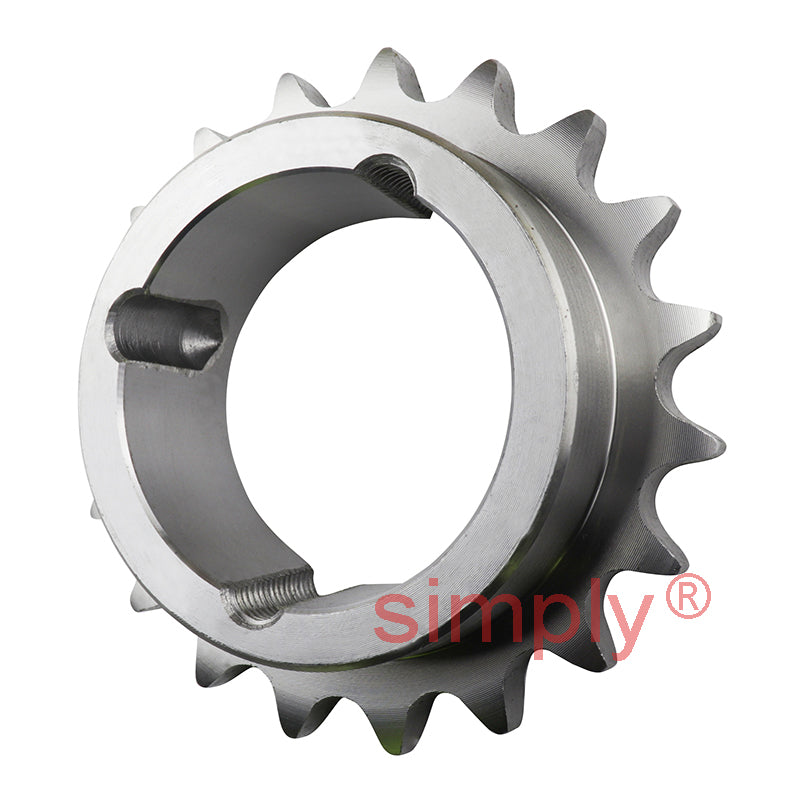 19 Tooth 12B Simplex Sprocket Tapered Locking Bush Type for 3/4 inch Pitch Chain (Bush not Incl.)