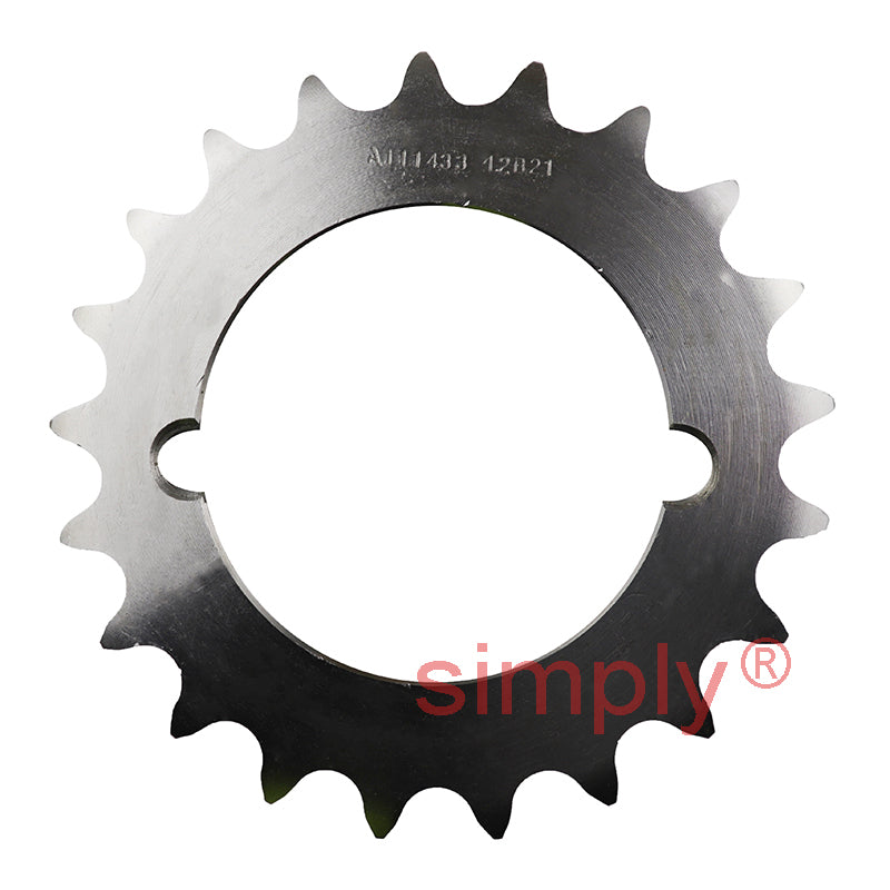 21 Tooth 12B Simplex Sprocket Tapered Locking Bush Type for 3/4 inch Pitch Chain (Bush not Incl.)