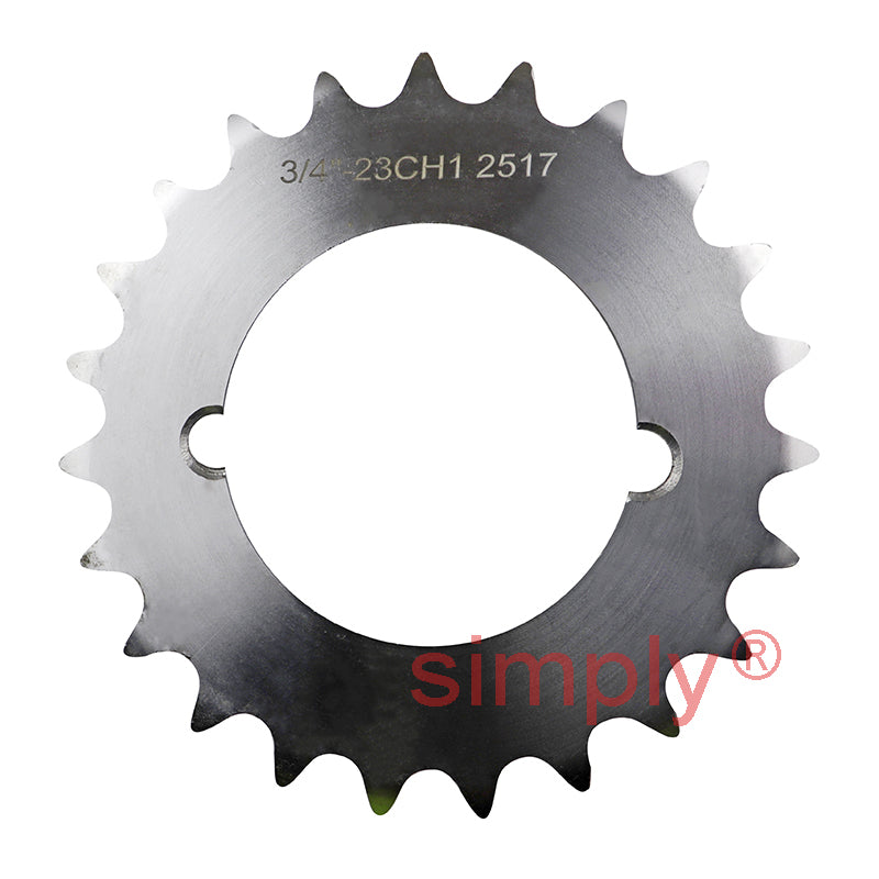 23 Tooth 12B Simplex Sprocket Tapered Locking Bush Type for 3/4 inch Pitch Chain (Bush not Incl.)