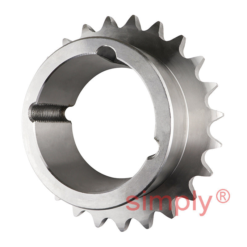 24 Tooth 12B Simplex Sprocket Tapered Locking Bush Type for 3/4 inch Pitch Chain (Bush not Incl.)