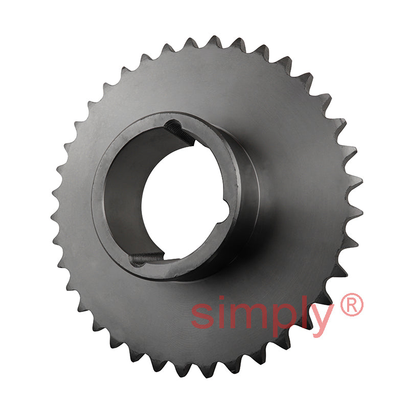 38 Tooth 12B Simplex Sprocket Tapered Locking Bush Type for 3/4 inch Pitch Chain (Bush not Incl.)
