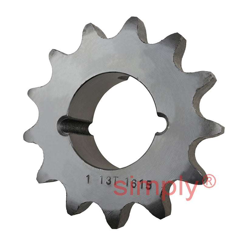 13 Tooth 16B Simplex Sprocket Tapered Locking Bush Type for 1 inch Pitch Chain Bush not Incl.