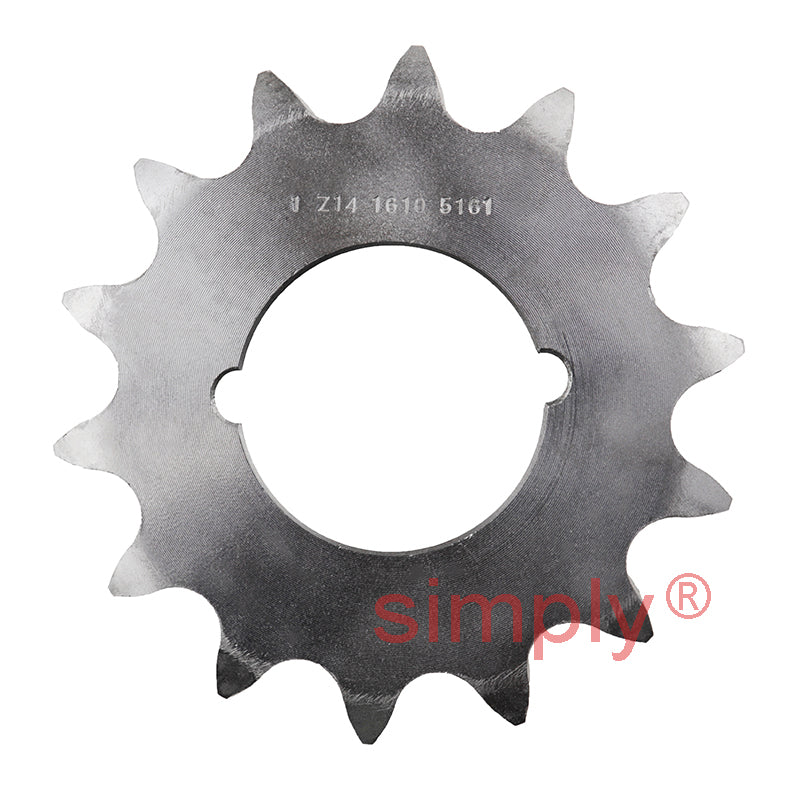 14 Tooth 16B Simplex Sprocket Tapered Locking Bush Type for 1 inch Pitch Chain Bush not Incl.