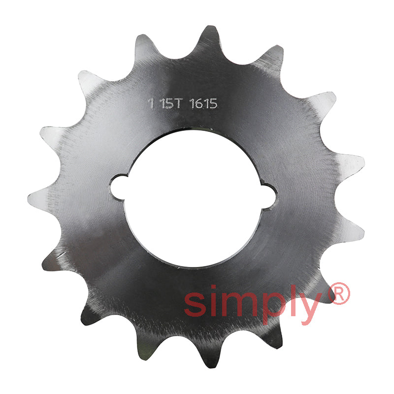 15 Tooth 16B Simplex Sprocket Tapered Locking Bush Type for 1 inch Pitch Chain Bush not Incl.