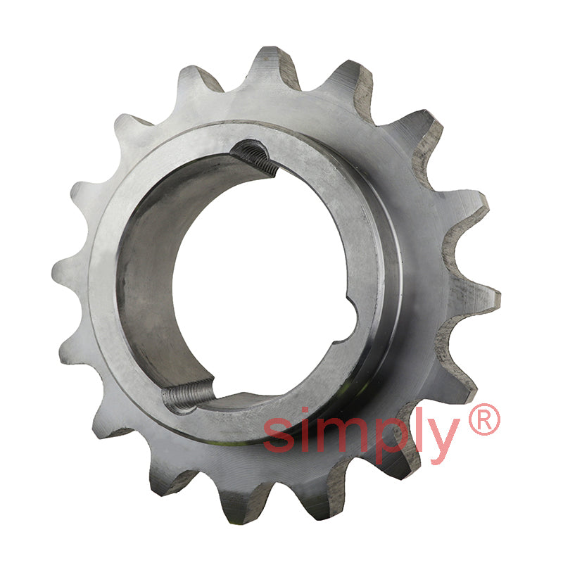 16 Tooth 16B Simplex Sprocket Tapered Locking Bush Type for 1 inch Pitch Chain Bush not Incl.
