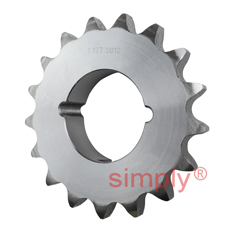 17 Tooth 16B Simplex Sprocket Tapered Locking Bush Type for 1 inch Pitch Chain Bush not Incl.