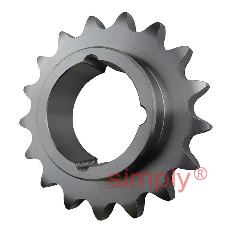 17 Tooth 16B Simplex Sprocket Tapered Locking Bush Type for 1 inch Pitch Chain Bush not Incl.