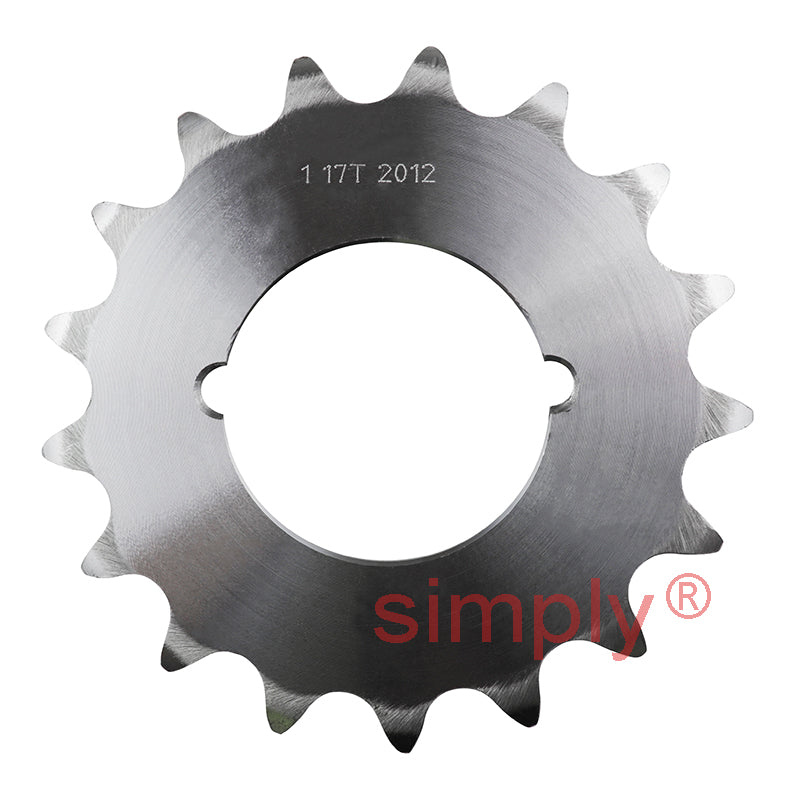 17 Tooth 16B Simplex Sprocket Tapered Locking Bush Type for 1 inch Pitch Chain Bush not Incl.
