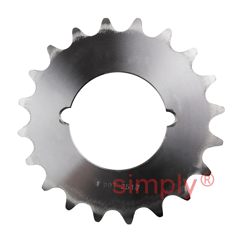 20 Tooth 16B Simplex Sprocket Tapered Locking Bush Type for 1 inch Pitch Chain Bush not Incl.