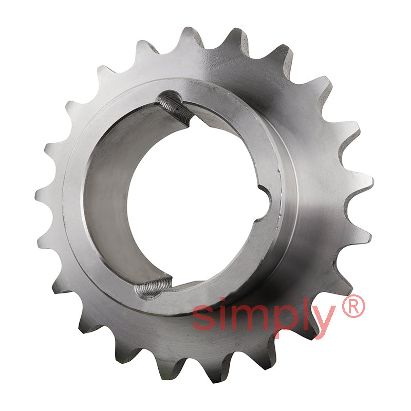 21 Tooth 16B Simplex Sprocket Tapered Locking Bush Type for 1 inch Pitch Chain Bush not Incl.
