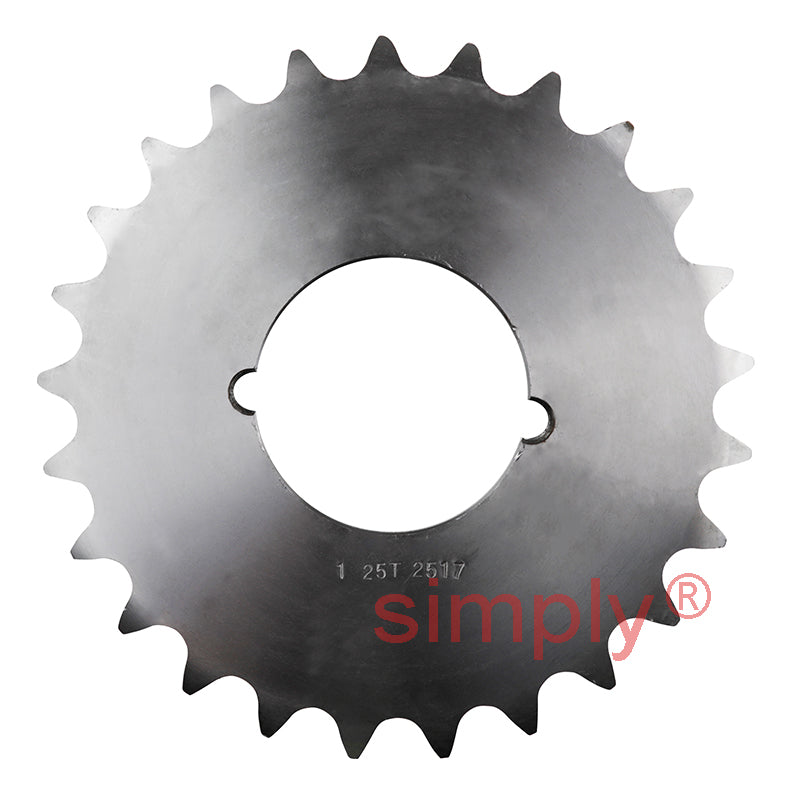 25 Tooth 16B Simplex Sprocket Tapered Locking Bush Type for 1 inch Pitch Chain Bush not Incl.
