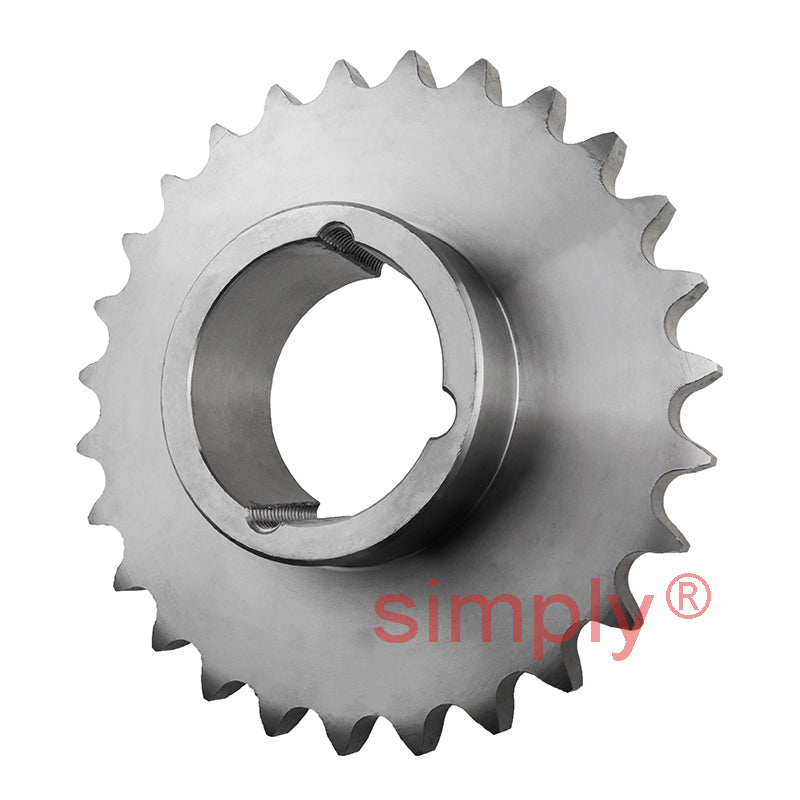 27 Tooth 16B Simplex Sprocket Tapered Locking Bush Type for 1 inch Pitch Chain Bush not Incl.