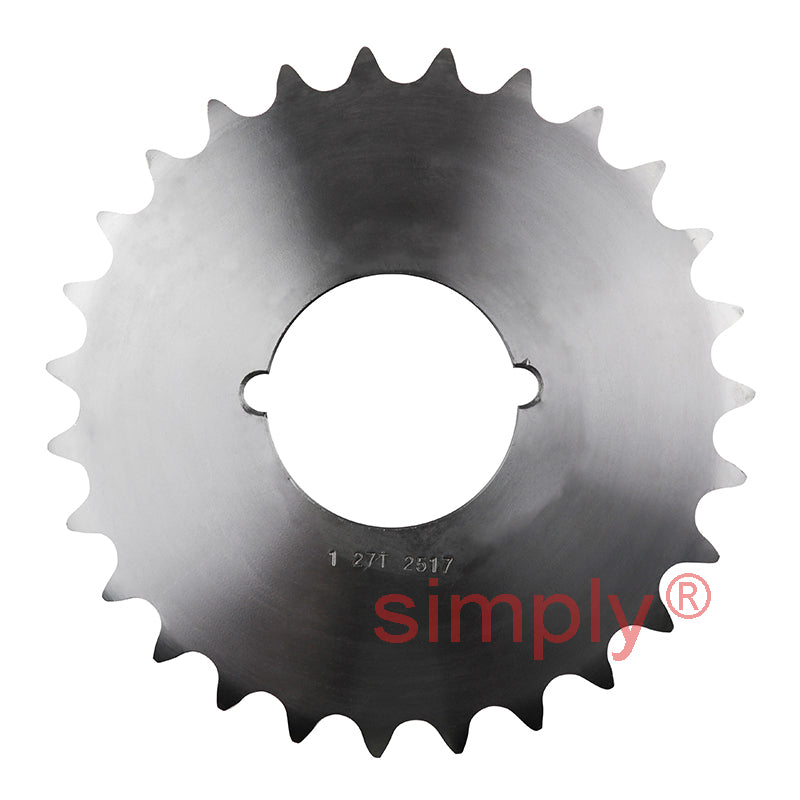 27 Tooth 16B Simplex Sprocket Tapered Locking Bush Type for 1 inch Pitch Chain Bush not Incl.