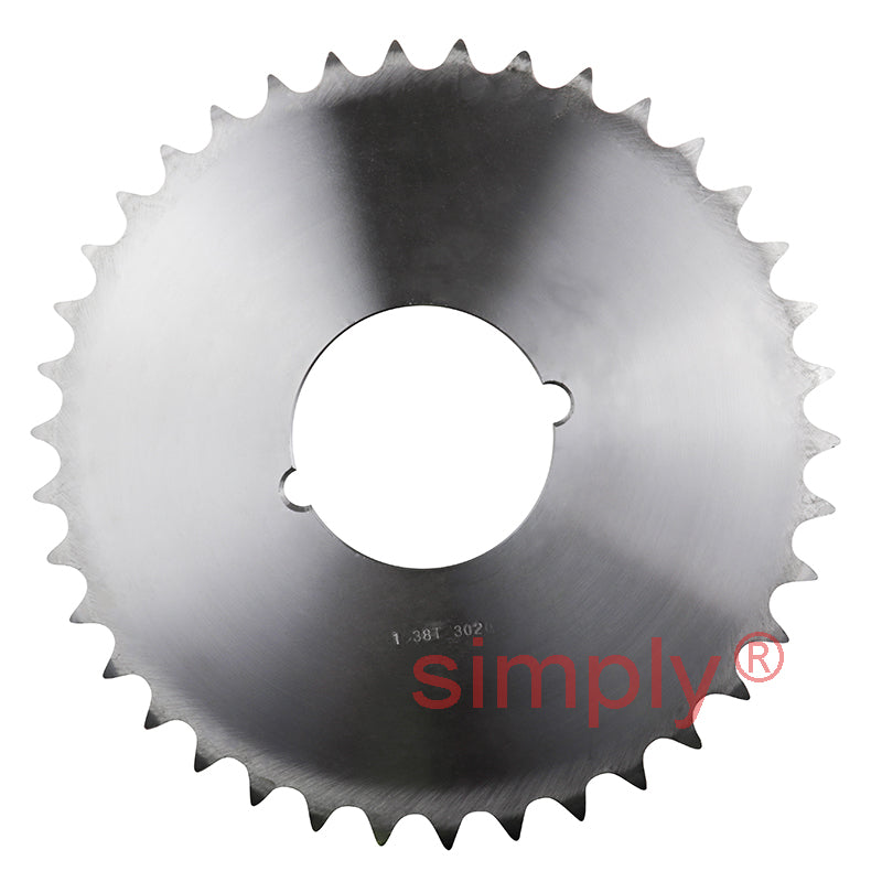 38 Tooth 16B Simplex Sprocket Tapered Locking Bush Type for 1 inch Pitch Chain Bush not Incl.