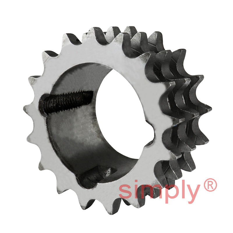 17 Tooth 06B Triplex Sprocket Tapered Locking Bush Type for 3/8 inch Pitch Chain - Bush not Incl.