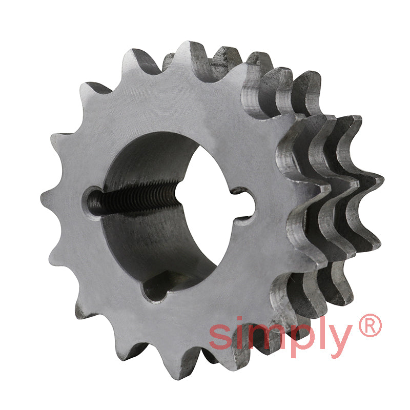 15 Tooth 08B Triplex Sprocket Tapered Locking Bush Type for 1/2 inch Pitch Chain (Bush not Incl.)