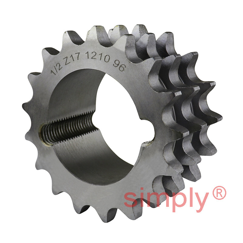 17 Tooth 08B Triplex Sprocket Tapered Locking Bush Type for 1/2 inch Pitch Chain (Bush not Incl.)
