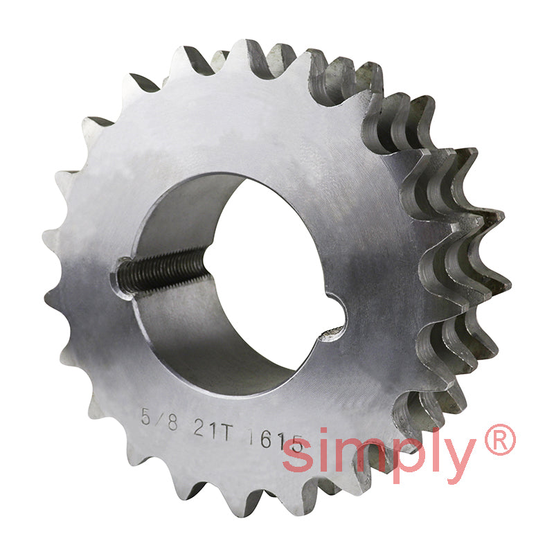 21 Tooth 10B Triplex Sprocket Tapered Locking Bush Type for 5/8 inch Pitch Chain (Bush not Incl.)