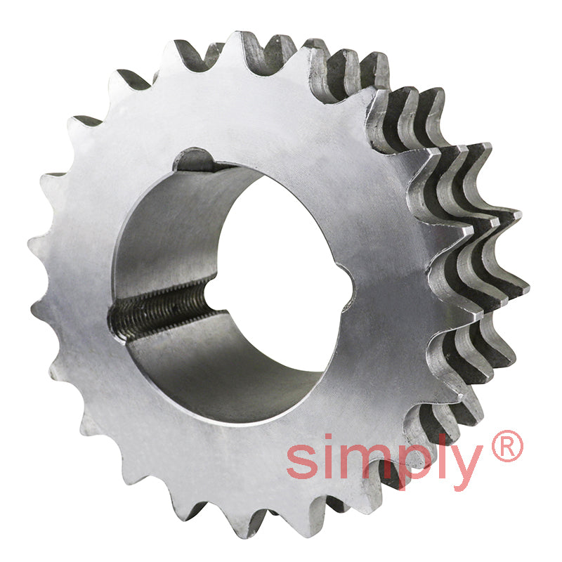 21 Tooth 10B Triplex Sprocket Tapered Locking Bush Type for 5/8 inch Pitch Chain (Bush not Incl.)