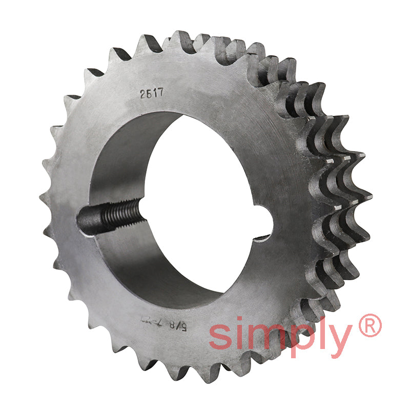 27 Tooth 10B Triplex Sprocket Tapered Locking Bush Type for 5/8 inch Pitch Chain (Bush not Incl.)