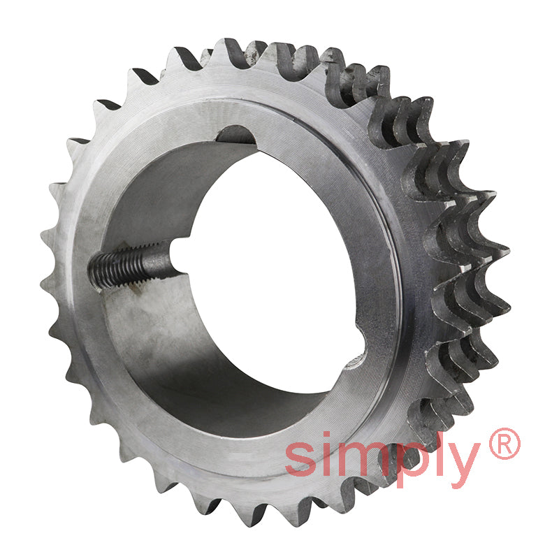 27 Tooth 10B Triplex Sprocket Tapered Locking Bush Type for 5/8 inch Pitch Chain (Bush not Incl.)